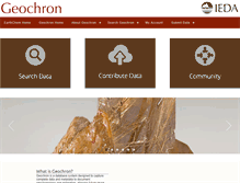 Tablet Screenshot of geochron.org